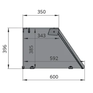 SNACK-Line Bain-Marie Theke 2x GN1/1, Granit Star Galaxy schwarz, 88x82x85,5 Glasaufbau Klarglas ohne Zwischenablage, H=396mm