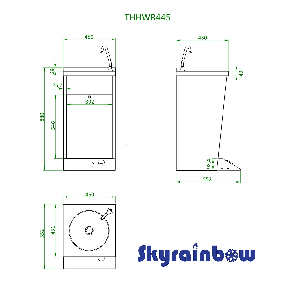 Handwaschbecken mit Fusspedal - Image 2