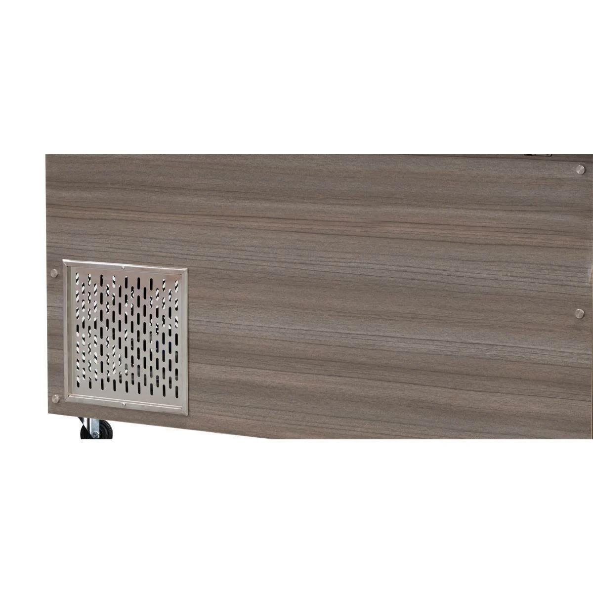 SNACK-Line, Kalte Theke, 4x GN1/1, Granit rosa-grau, 152x82x88,5 Klarglas ohne Zwischenablage, H=396mm - Image 5