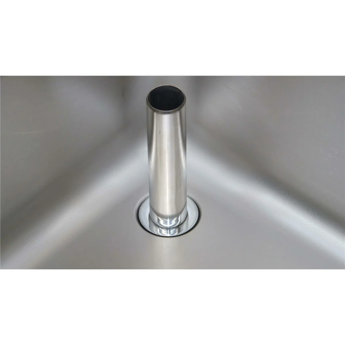 Spülcenter aus Edelstahl, zwei Becken rechts, 180 x 60 - Image 6