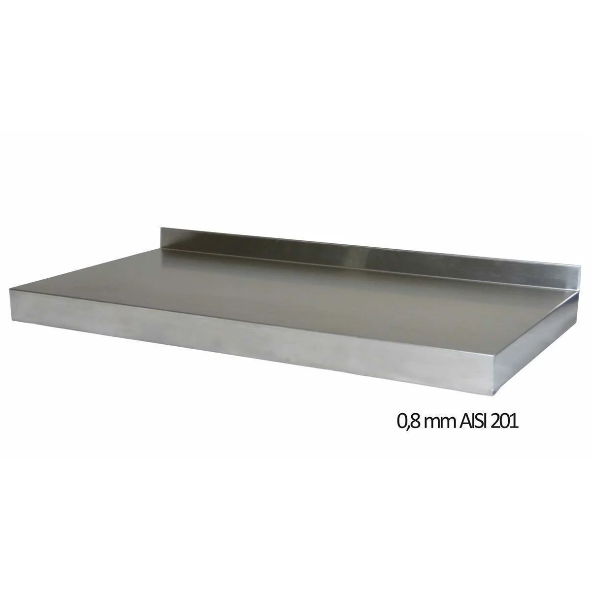 Wandbord Edelstahl, 1 Boden, 150x30 - Image 2