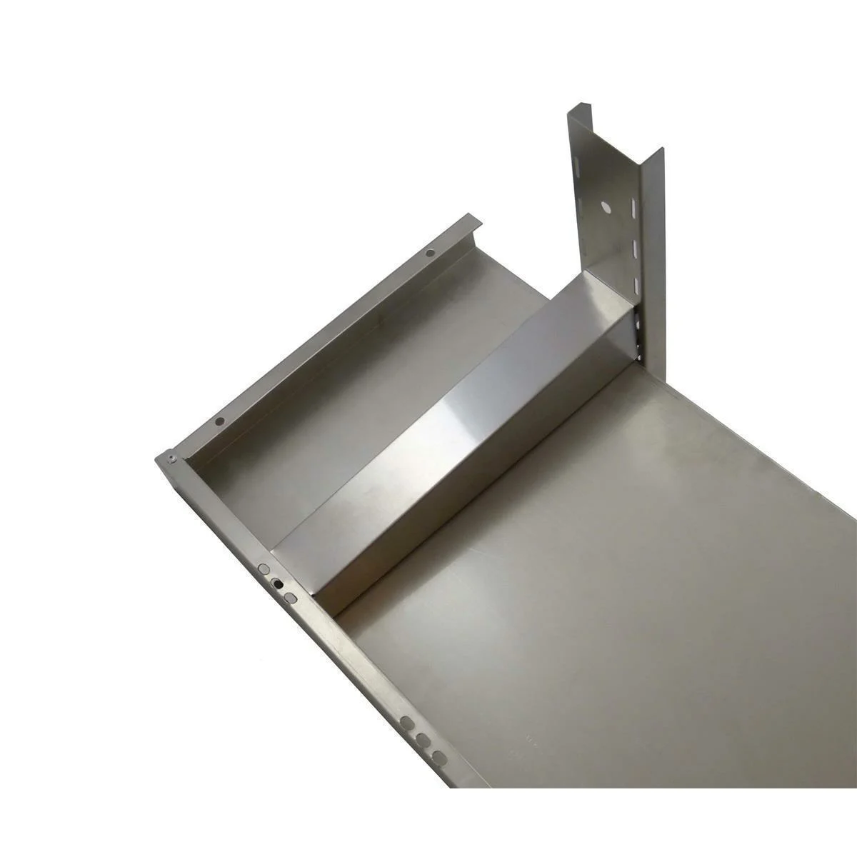 Wandbord Edelstahl verstärkt, 1 Boden, 60x40 - Image 5