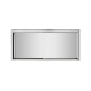 Wandhängeschrank aus Edelstahl, 160 x 40, mit Tür